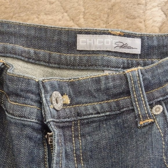 Chico's sz. 2.5 Platinum Marjuis Jeans- (Worn once)- EXCELLENT CONDITION - Picture 5 of 7